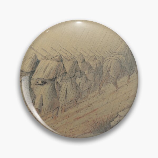 Item preview, Troops walking under the rain designed and sold by 19th Century in Color.