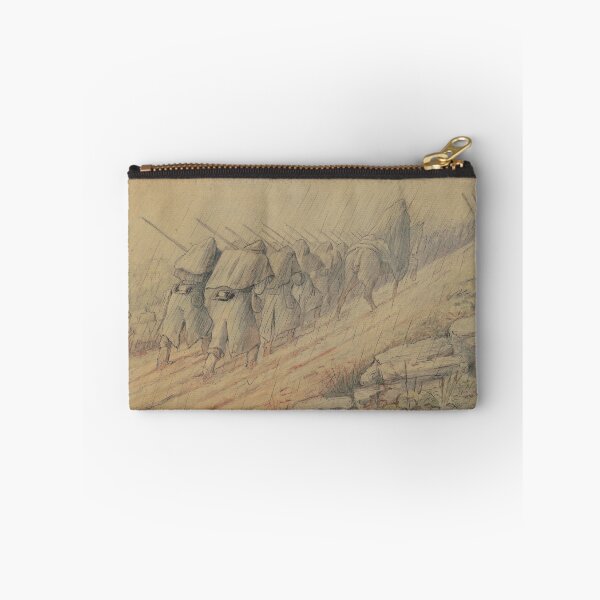Item preview, Troops walking under the rain designed and sold by 19th Century in Color.