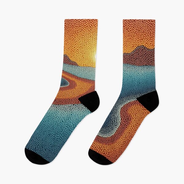 Item preview, Arte de puntos de inspiración aborigen: un hermoso atardecer designed and sold by GrinGalore.