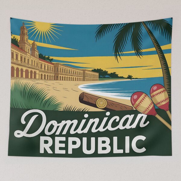 Item preview, Dominican Republic: Vintage Colonial Architecture Festivity designed and sold by LSVart.