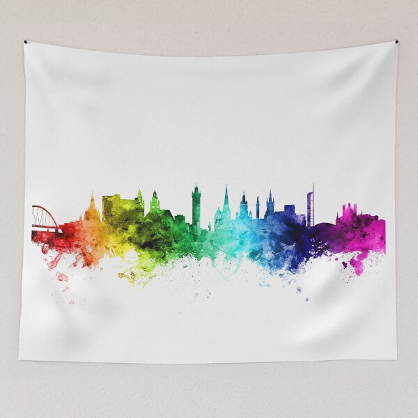 Item preview, Glasgow Scotland Skyline designed and sold by ArtPrints.
