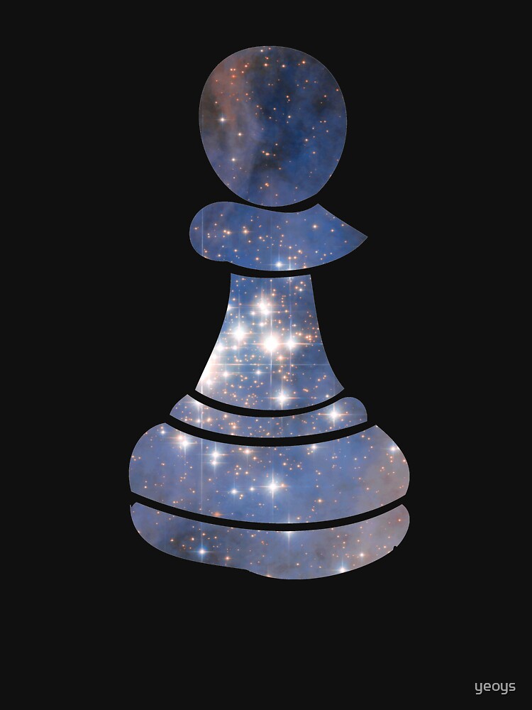 Pawn Chess Piece Starry Night Galaxy - Cool Chess Club Gift by yeoys
