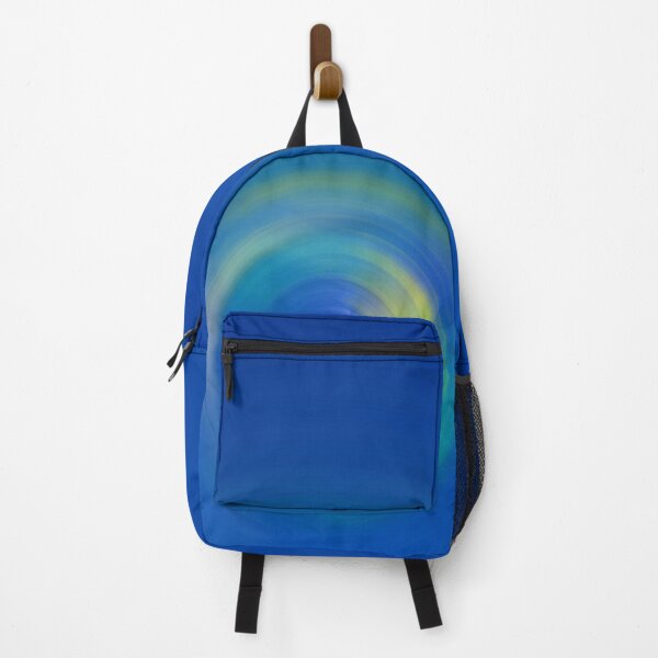 Item preview, blue with a light yellow abstract brushstroke 2 designed and sold by felipequeiroz.