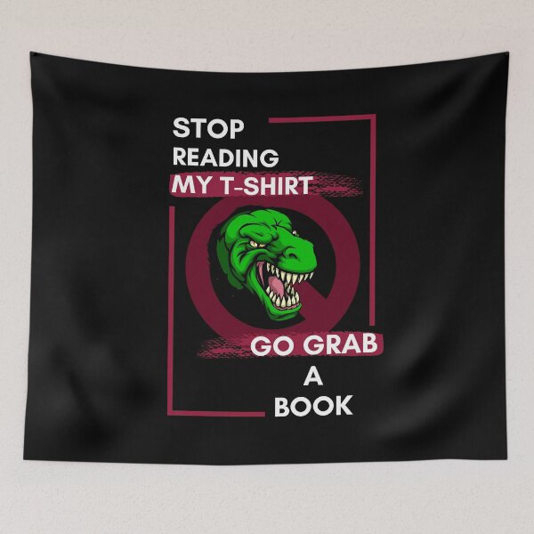 Item preview, Dinosaur Book Wall Break Intervention designed and sold by Zakrytos ★★★★★.
