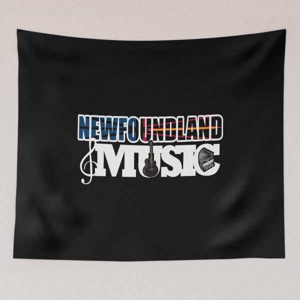 Item preview, NEWFOUNDLAND MUSIC DESIGN - ON BLACK designed and sold by JRM Tees & More Store.