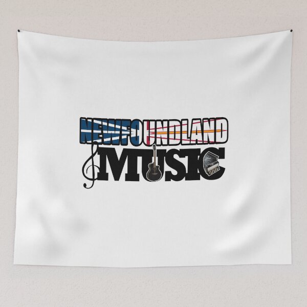 Item preview, NEWFOUNDLAND MUSIC DESIGN - ON WHITE designed and sold by JRM Tees & More Store.