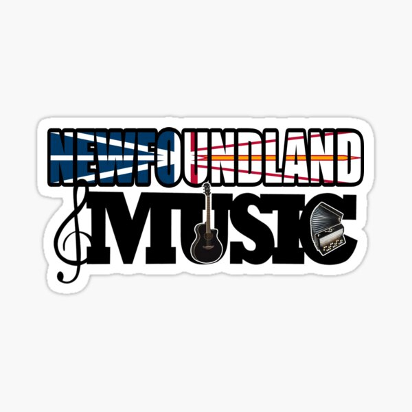 Item preview, NEWFOUNDLAND MUSIC DESIGN - ON WHITE designed and sold by JRM Tees & More Store.