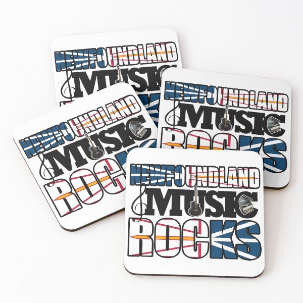 Item preview, NEWFOUNDLAND MUSIC ROCKS DESIGN - ON WHITE designed and sold by JRM Tees & More Store.