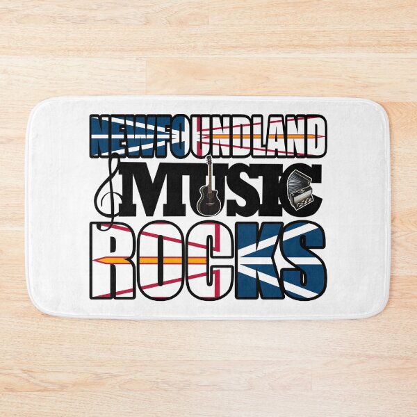 Item preview, NEWFOUNDLAND MUSIC ROCKS DESIGN - ON WHITE designed and sold by JRM Tees & More Store.