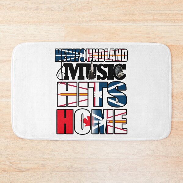 Item preview, NEWFOUNDLAND MUSIC HITS HOME DESIGN - ON WHITE designed and sold by JRM Tees & More Store.