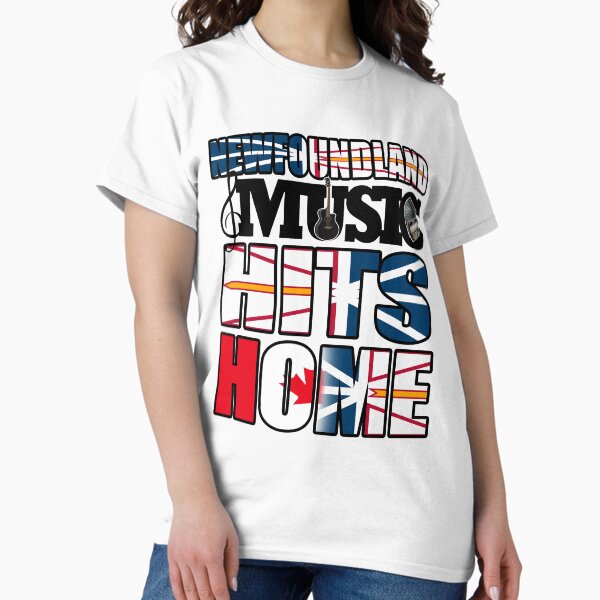 Item preview, NEWFOUNDLAND MUSIC HITS HOME DESIGN - ON WHITE designed and sold by JRM Tees & More Store.