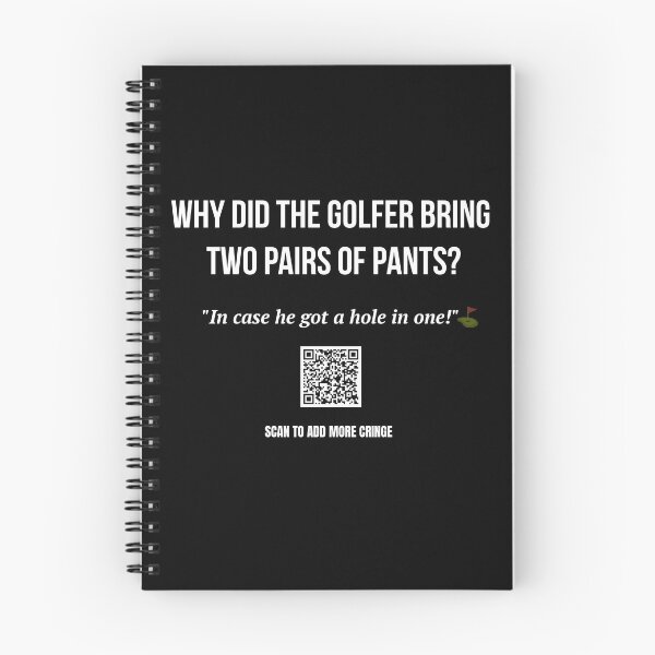 Item preview, The Most Terrible Joke – Golfer Pants Joke Featuring a QR Code  designed and sold by BrushRushX.