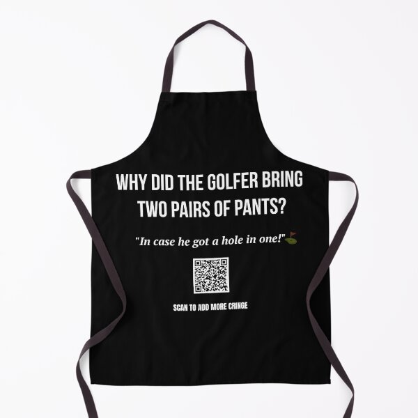 Item preview, The Most Terrible Joke – Golfer Pants Joke Featuring a QR Code designed and sold by BrushRushX.