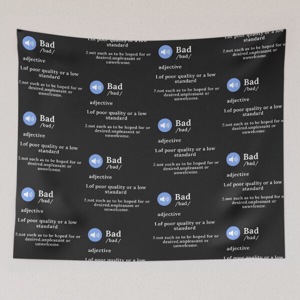 Item preview, Bad word definition designed and sold by authenticwords.