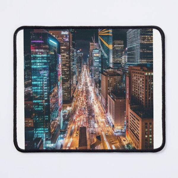 Item preview, Bustling nightlife city designed and sold by MiraCleAI.
