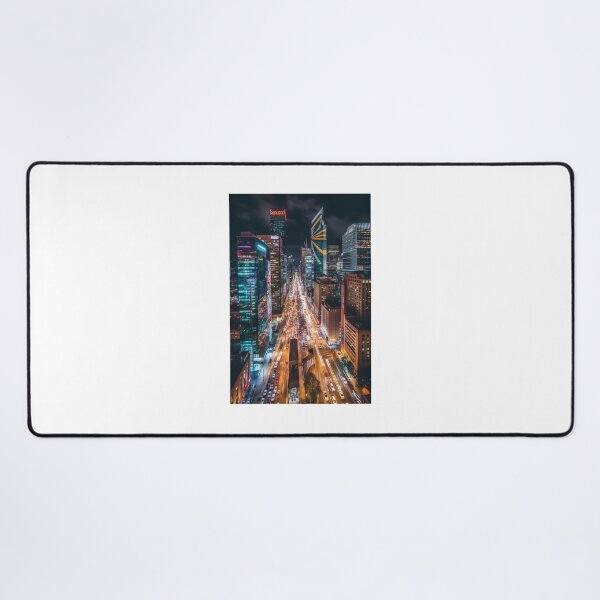 Item preview, Bustling nightlife city designed and sold by MiraCleAI.