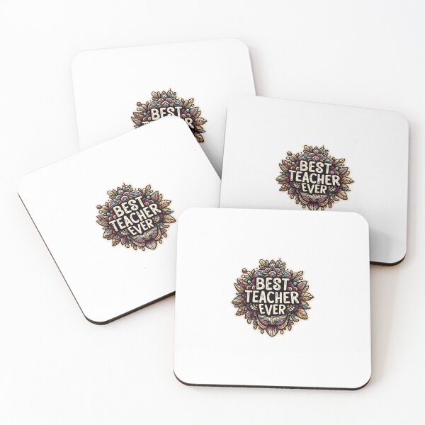 Item preview, Best teacher ever - boho style design designed and sold by CanvasbyCaro.