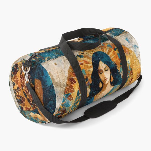 Item preview, majestic goddess Durga in a meditative pose, vibrant colors designed and sold by wonderisland.