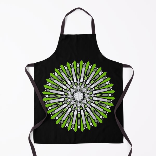 Artikelvorschau, Green Sun Mandala – Geometric Mosaic Pattern entworfen und verkauft von Tarjiart.