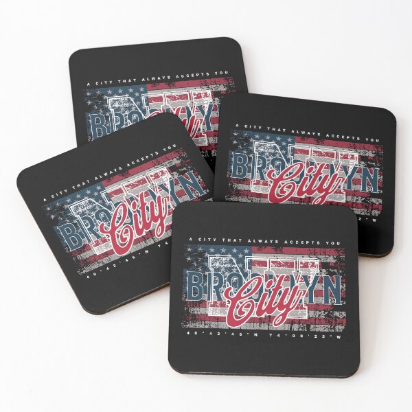 Item preview, Brooklyn City USA Flag Grunge designed and sold by flidesign .