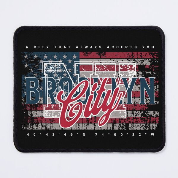 Item preview, Brooklyn City USA Flag Grunge designed and sold by flidesign .