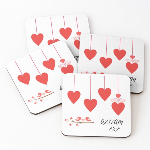 Item preview, Azizam Love Design – Persian Romantic Hearts and Birds designed and sold by MoonaMoona.