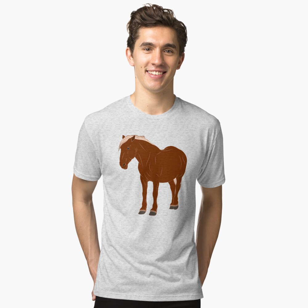 Aperçu de l'œuvre T-shirt chiné créée et vendue par WebEquitation.