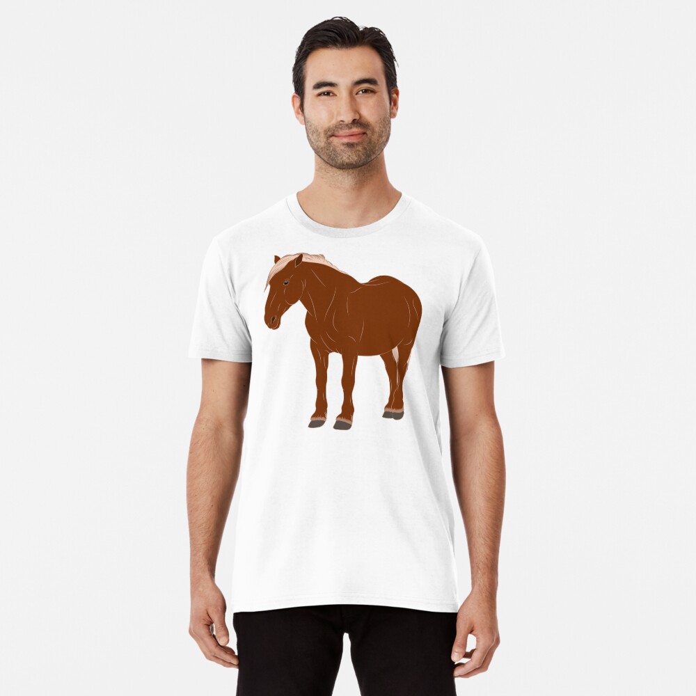 Aperçu de l'œuvre T-shirt premium créée et vendue par WebEquitation.