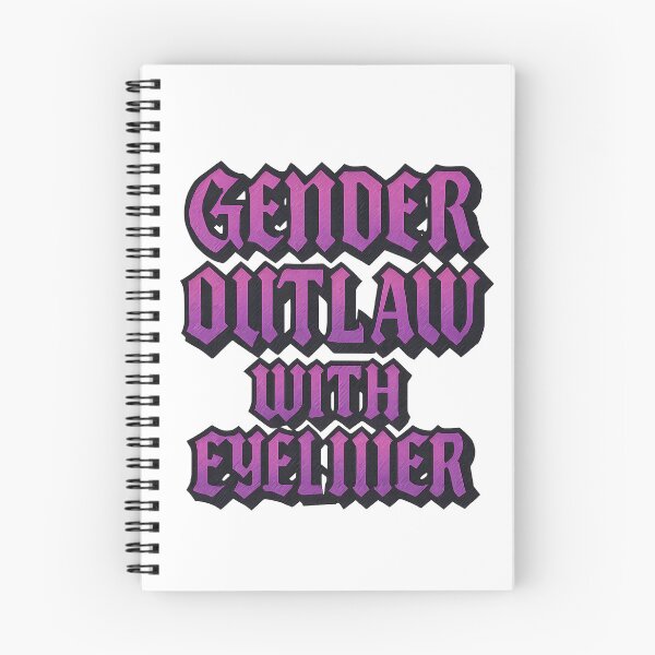 Item preview, Gender Outlaw With Eyeliner – Bold Typographic Design designed and sold by Haus Of Sin.