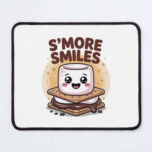 Item preview, Smore Smiles Cute Marshmallow Between Chocolate and Crackers designed and sold by MagicWander.