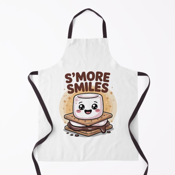 Item preview, Smore Smiles Cute Marshmallow Between Chocolate and Crackers designed and sold by MagicWander.