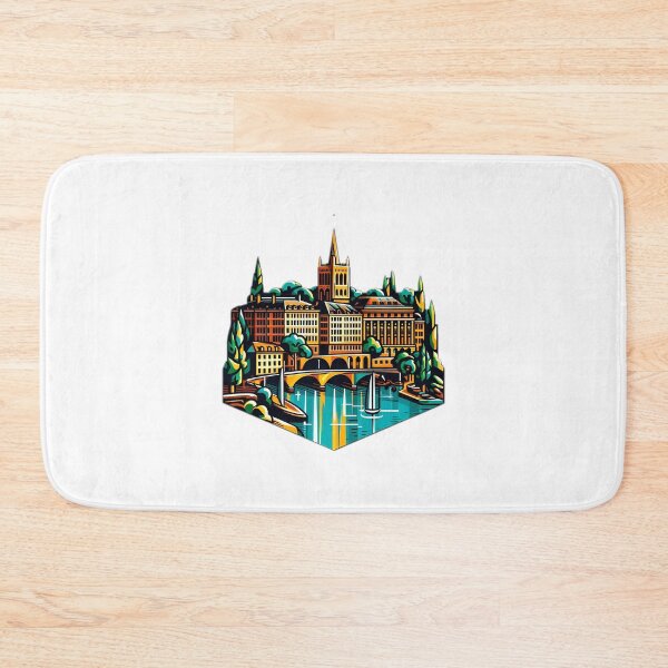 Item preview, A Pop Art Travel Print of Geneva - Switzerland Sticker designed and sold by NCNGDESIGN.