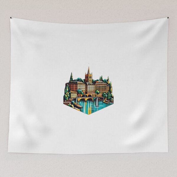 Item preview, A Pop Art Travel Print of Geneva - Switzerland Sticker designed and sold by NCNGDESIGN.