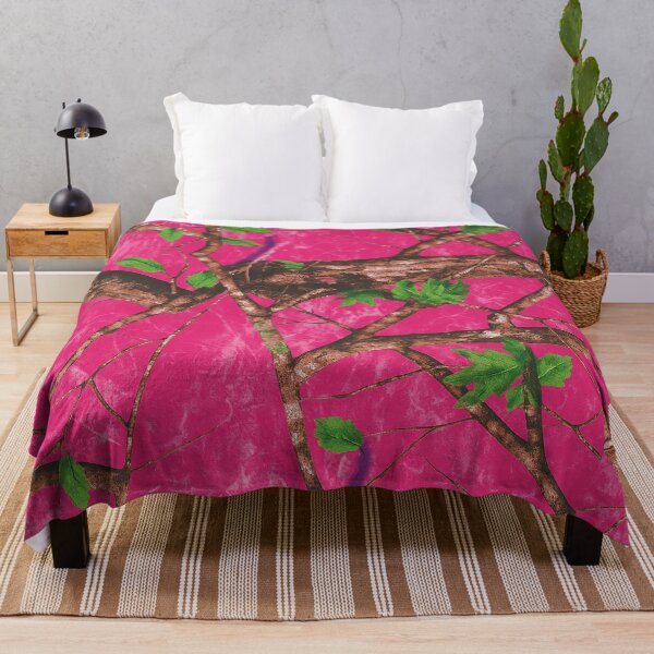 Item preview, Bold Pink Camo Tree Branch Pattern for Outdoorsy Style Lovers designed and sold by weirdfishes123.