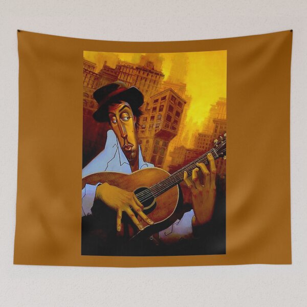 Item preview, "GUITAR PLAYER" Abstract Art Print designed and sold by posterbobs.