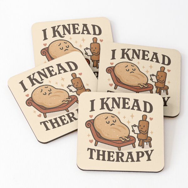 Item preview, I Knead Therapy – Funny Bread Dough Mental Health designed and sold by GirlyPopped.