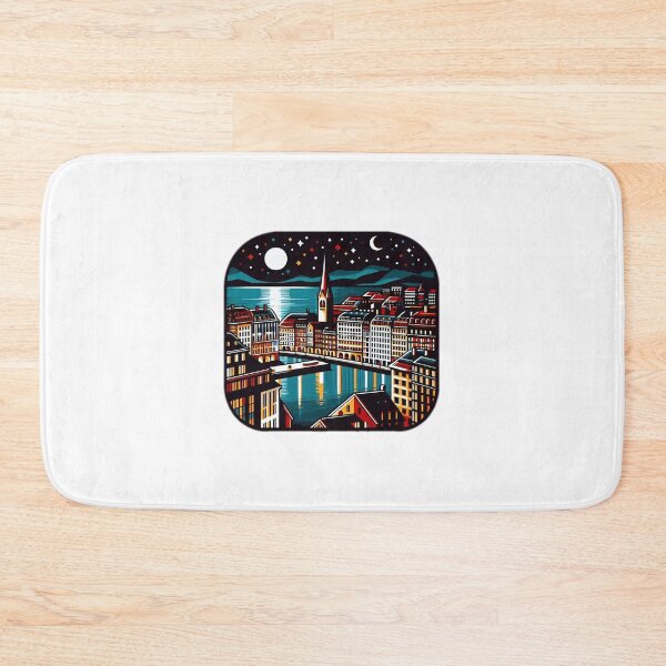Item preview, A Pop Art Travel Print of Geneva - Switzerland Sticker designed and sold by NCNGDESIGN.