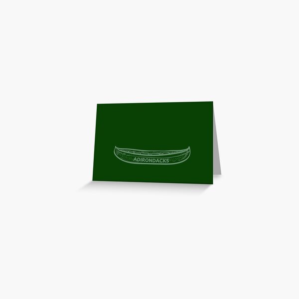 Item preview, Green Adirondack Canoe - high peaks paddle club designed and sold by YonderAndBeyond.