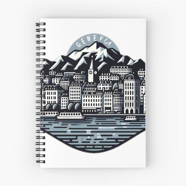 Item preview, A Pop Art Travel Print of Geneva - Switzerland Sticker designed and sold by NCNGDESIGN.