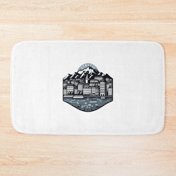 Item preview, A Pop Art Travel Print of Geneva - Switzerland Sticker designed and sold by NCNGDESIGN.