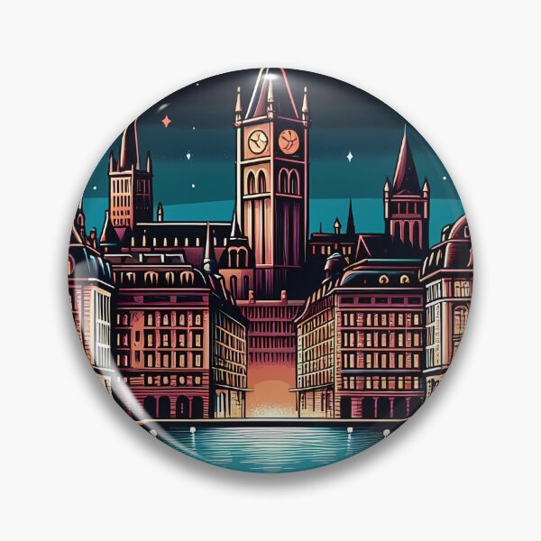 Item preview, A Pop Art Travel Print of Geneva - Switzerland Sticker designed and sold by NCNGDESIGN.