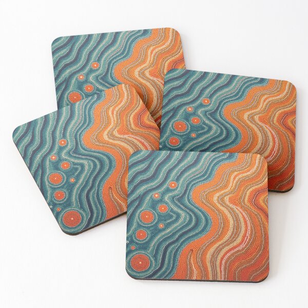 Item preview, Arte de puntos de inspiración aborigen: Erupción inminente designed and sold by GrinGalore.