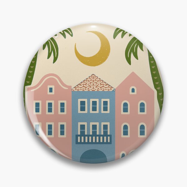 Item preview, Charleston, SC vintage folk art poster designed and sold by Spanish Castles.