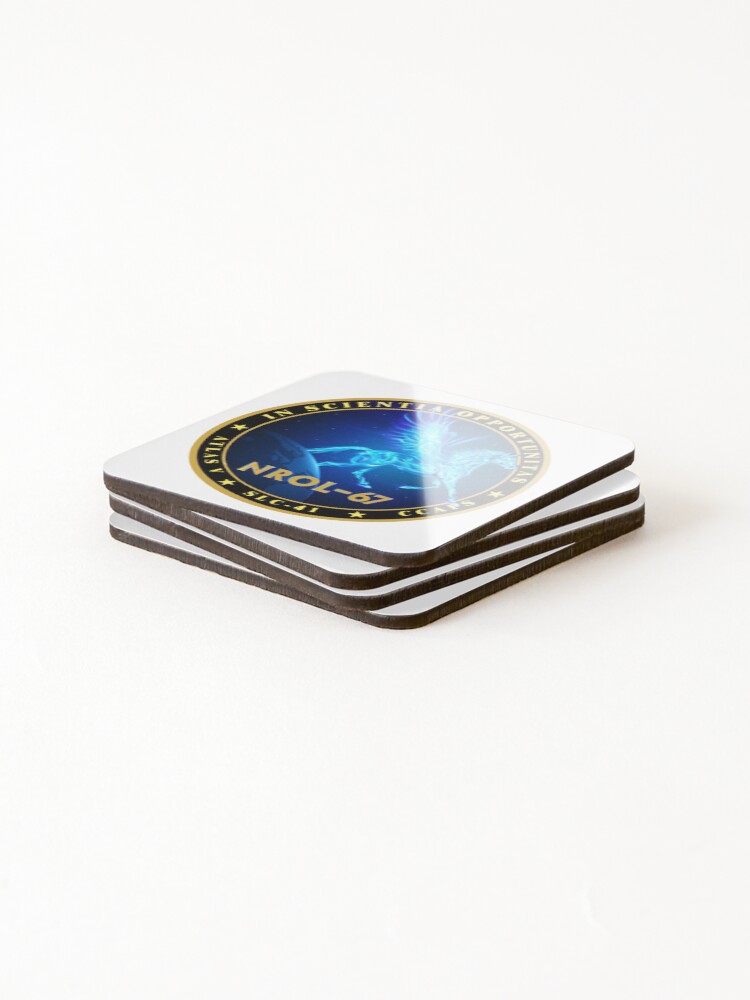 Thumbnail 4 of 5, Coasters (Set of 4), NROL-67 Program Logo designed and sold by Spacestuffplus.