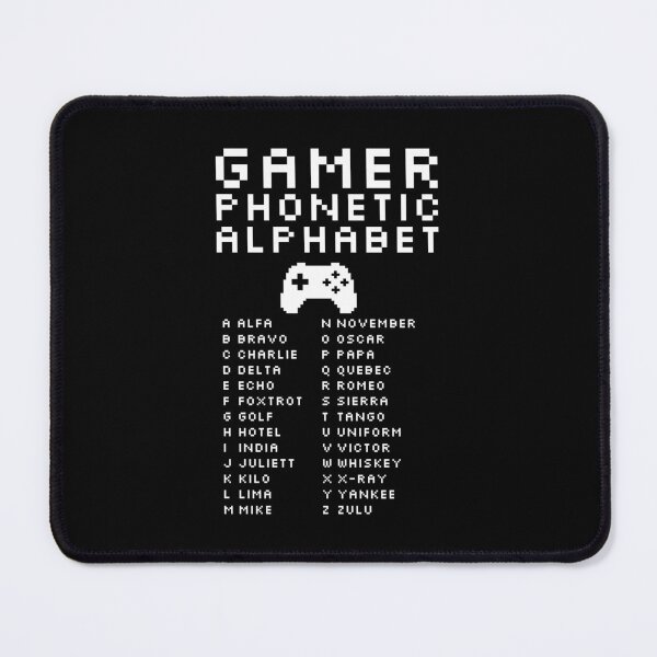 Item preview, Gamer Phonetic Alphabet – Retro Pixel Radio Code designed and sold by AnnSign.