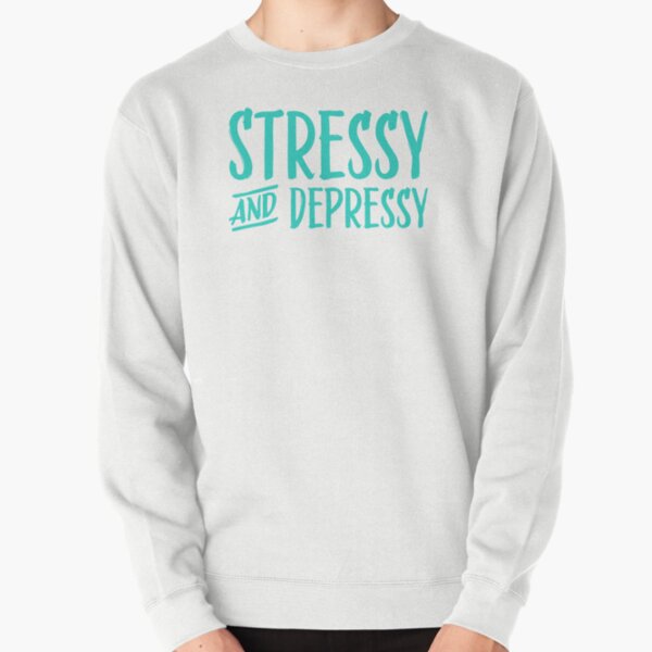 Item preview, Stressy and Depressy - Teal designed and sold by sillyjess.