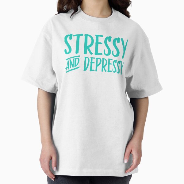 Item preview, Stressy and Depressy - Teal designed and sold by sillyjess.