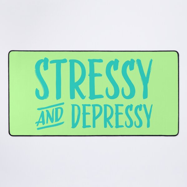 Item preview, Stressy and Depressy - Teal designed and sold by sillyjess.