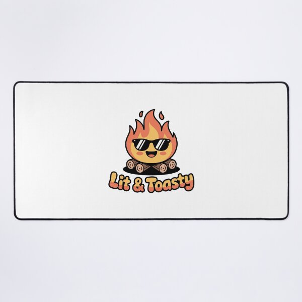Item preview, Lit & Toasty – Cute Campfire Design for Hikers and Campers designed and sold by MagicWander.