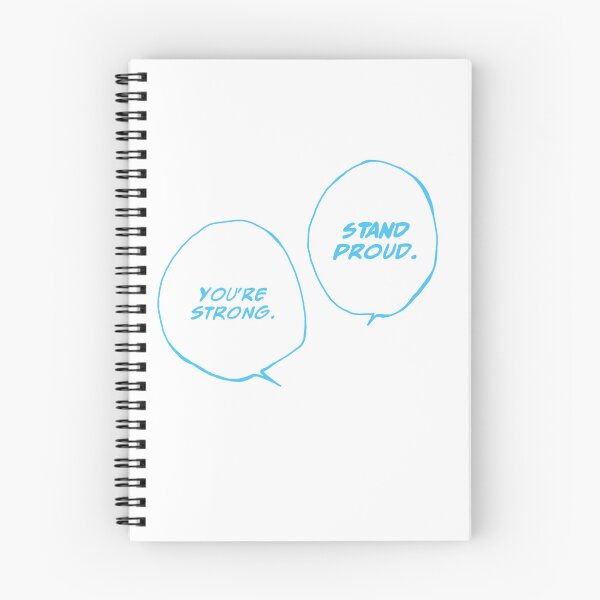 Item preview, "You're strong, stand proud" Sukuna manga bubble,- blue option designed and sold by Mairoth.